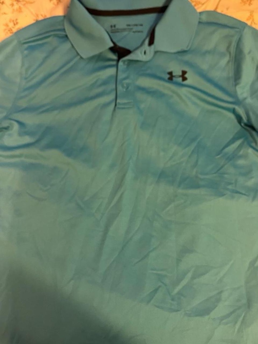 blue under armour polo shirt